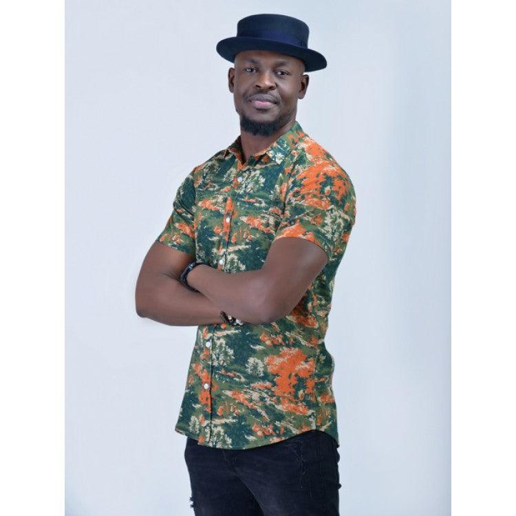 Enzo Men's Casual Shirt - Multicolor - Obeezi