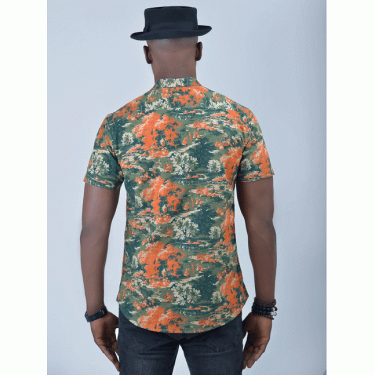 Enzo Men's Casual Shirt - Multicolor - Obeezi