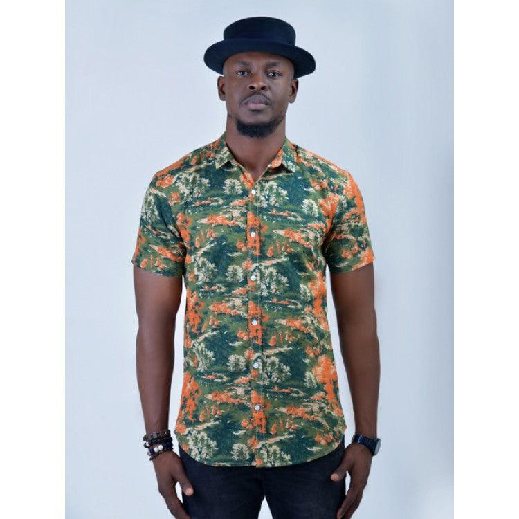 Enzo Men's Casual Shirt - Multicolor - Obeezi