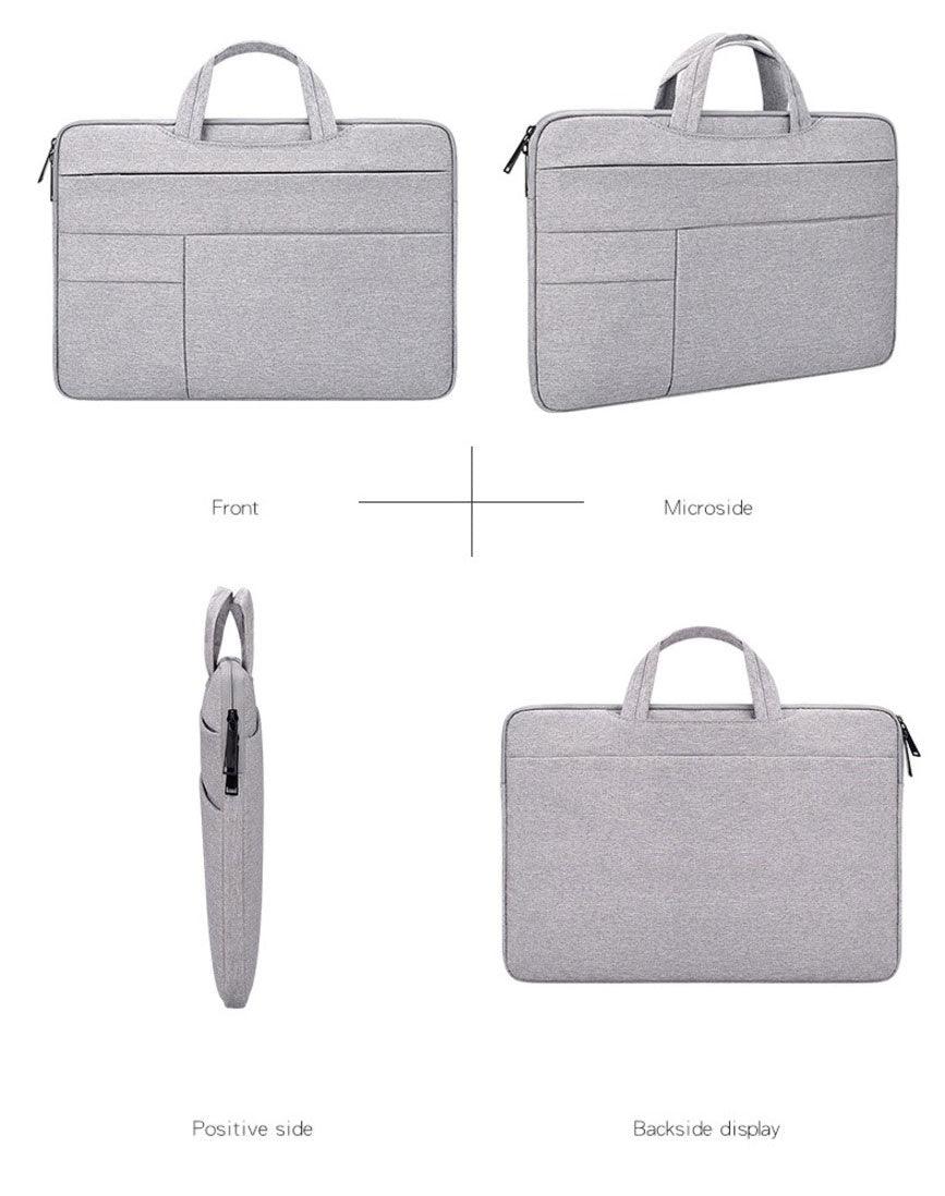 Essential Waterproof Laptop Hand Bag For 15.6 Inch- Grey - Obeezi.com