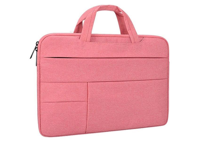 Essential Waterproof Laptop Hand Bag For 15.6 Inch-Pink - Obeezi.com