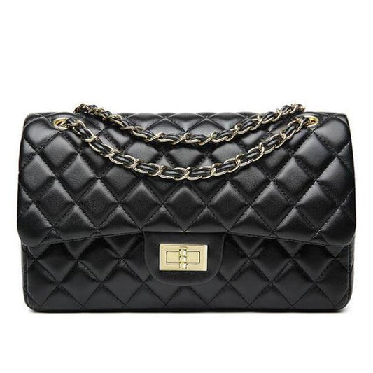 European ClassiC Design Women Tote Style Handbag-Black - Obeezi.com