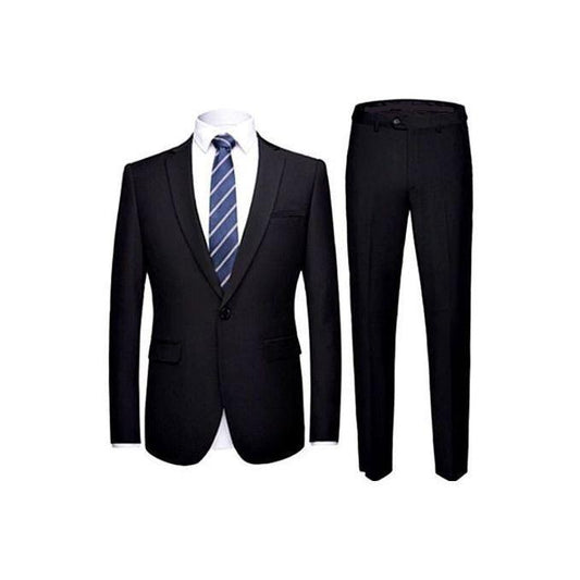 Exclusive Casila Men's Classic Black Suit - Obeezi