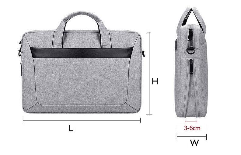 Executive 2 In 1 Laptop Shoulder Bag -Black - Obeezi.com
