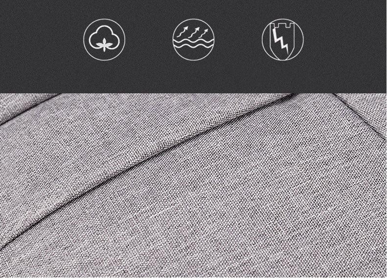 Executive Men's Zipper Designed Business Laptop Bag-Ash - Obeezi.com