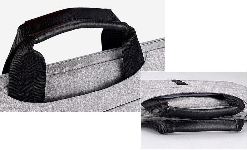 Executive Men's Zipper Designed Business Laptop Bag-Ash - Obeezi.com