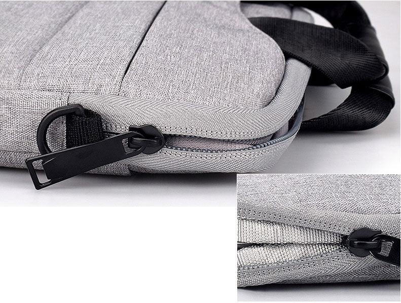 Executive Men's Zipper Designed Business Laptop Bag-Ash - Obeezi.com
