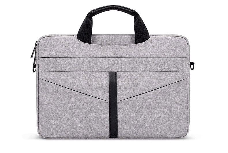 Executive Men's Zipper Designed Business Laptop Bag-Ash - Obeezi.com