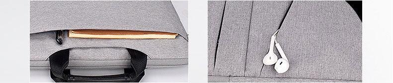 Executive Men's Zipper Designed Business Laptop Bag-Ash - Obeezi.com