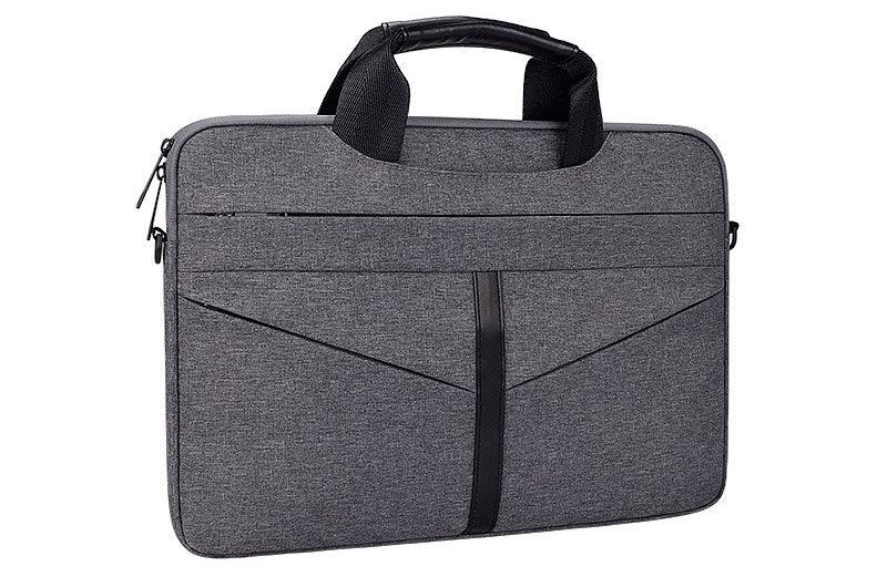 Executive Men's Zipper Designed Business Laptop Bag-Grey - Obeezi.com