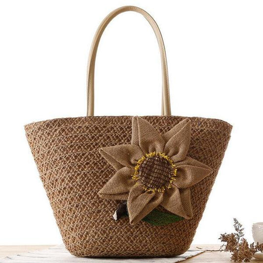 Exotic Women's Fashionable Woven Styled Coffee HandBag - Obeezi.com