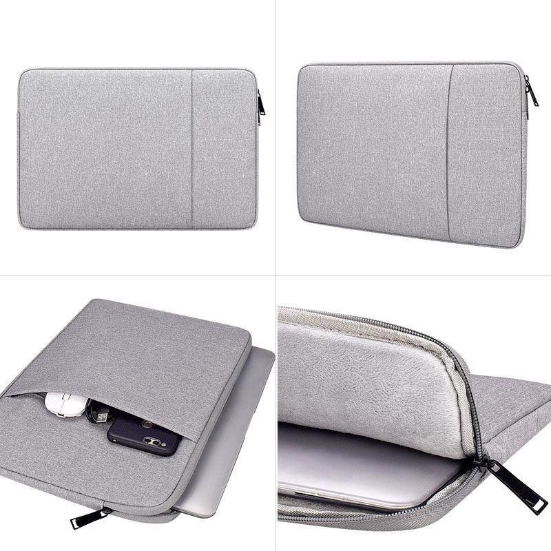 Exquisite 2in1 Sleek And Stylish Padded Inner Designed Laptop Sleeve- Ash - Obeezi.com