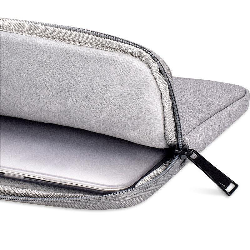 Exquisite 2in1 Sleek And Stylish Padded Inner Designed Laptop Sleeve- Ash - Obeezi.com