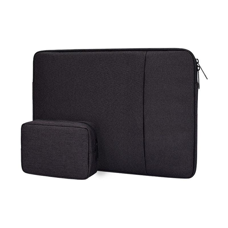 Exquisite 2in1 Sleek And Stylish Padded Inner Designed Laptop Sleeve-Black - Obeezi.com