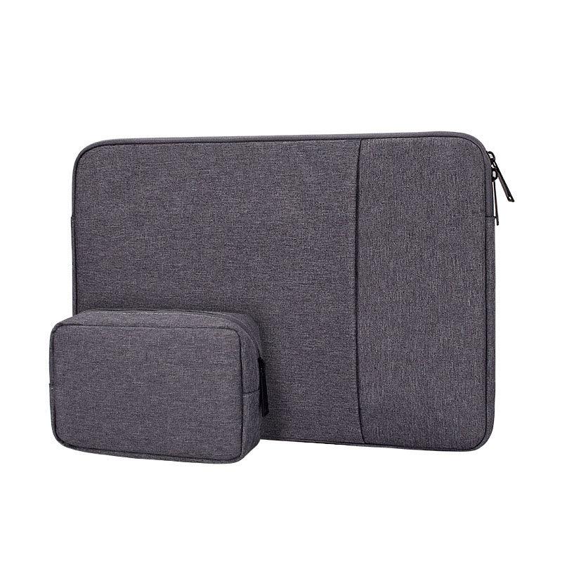 Exquisite 2in1 Sleek And Stylish Padded Inner Designed Laptop Sleeve-Grey - Obeezi.com