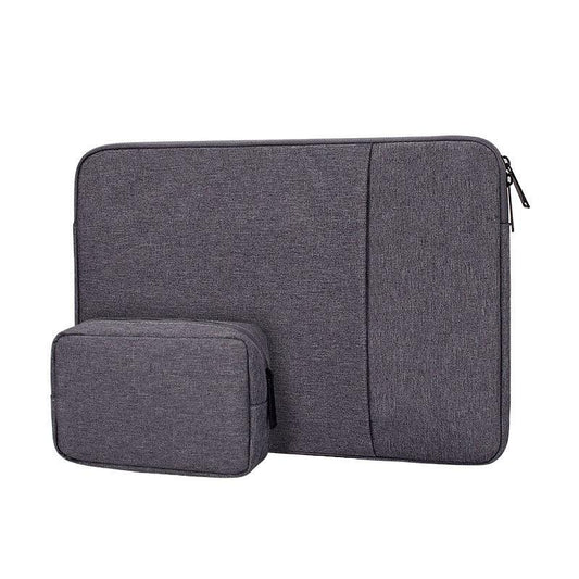 Exquisite 2in1 Sleek And Stylish Padded Inner Designed Laptop Sleeve-Grey - Obeezi.com