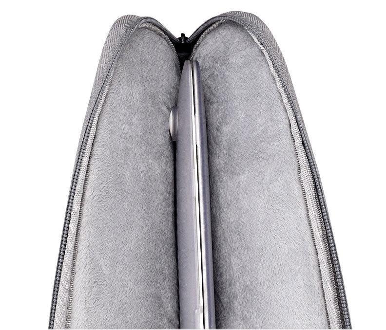 Exquisite 2in1 Sleek And Stylish Padded Inner Designed Laptop Sleeve-Grey - Obeezi.com