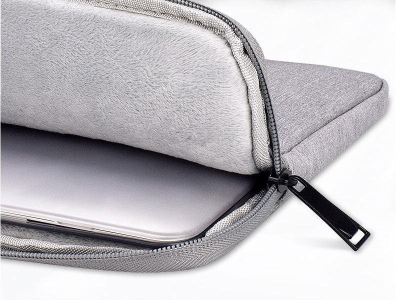 Exquisite 2in1 Sleek And Stylish Padded Inner Designed Laptop Sleeve-Grey - Obeezi.com