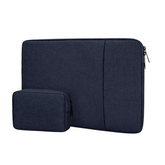 Exquisite 2in1 Sleek And Stylish Padded Inner Designed Laptop Sleeve-NavyBlue - Obeezi.com
