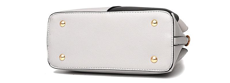 Exquisite Leather Mix Colors Tote Women Bags - Black - Obeezi.com