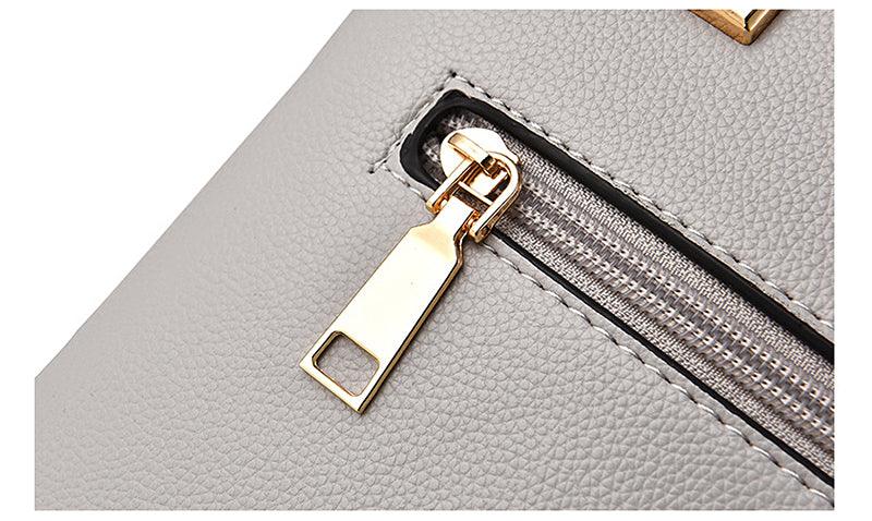 Exquisite Leather Mix Colors Tote Women Bags - Black - Obeezi.com