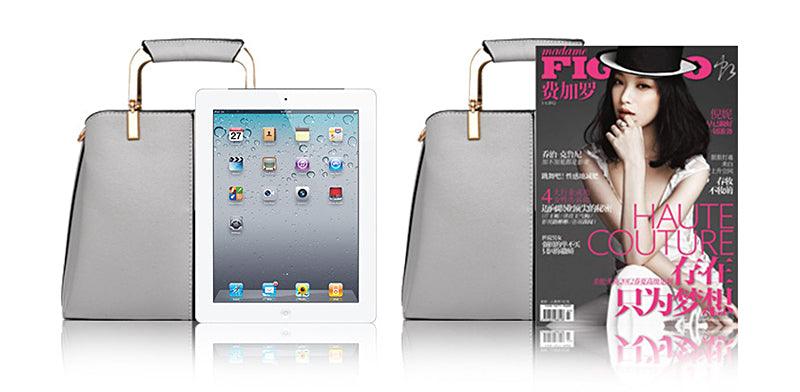 Exquisite Leather Mix Colors Tote Women Bags - Black - Obeezi.com