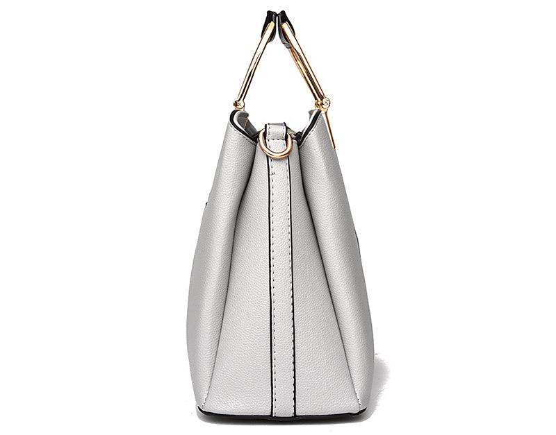 Exquisite Leather Mix Colors Tote Women Bags - Orange - Obeezi.com