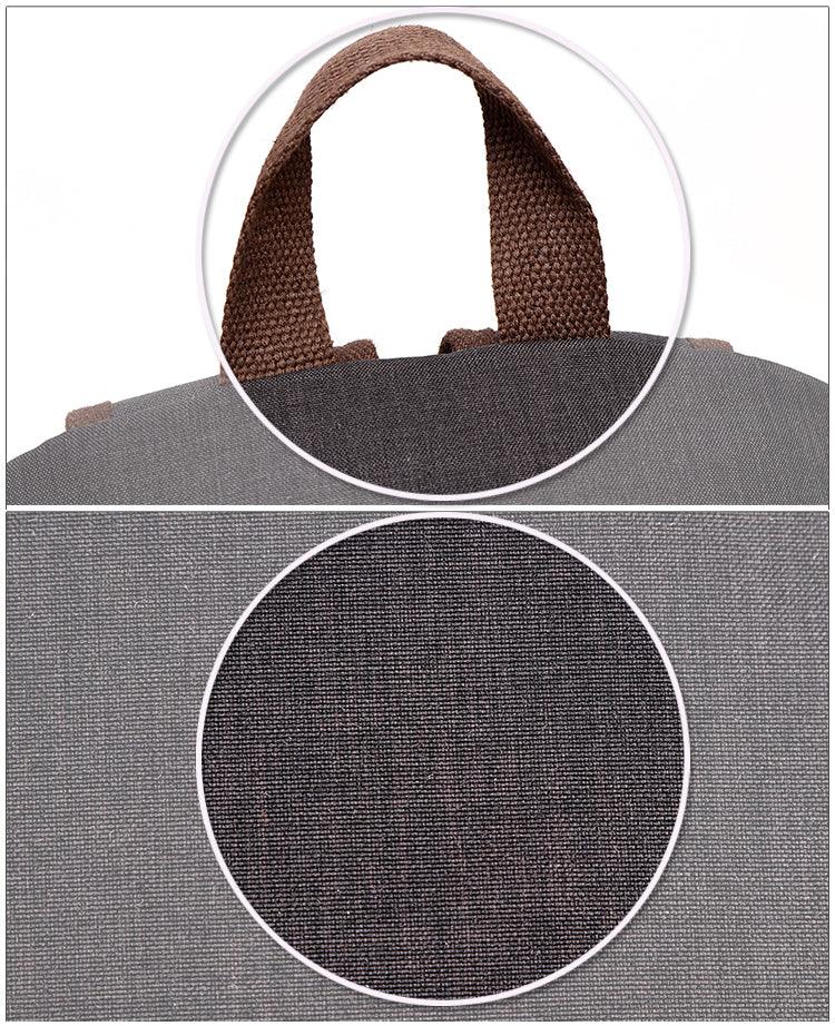 Fashion Casual Business Computer Backpack With USB Charging Port-Grey - Obeezi.com