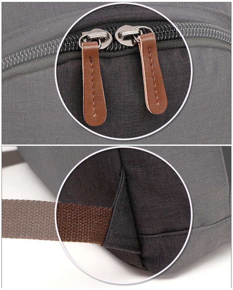 Fashion Casual Business Computer Backpack With USB Charging Port-Khaki - Obeezi.com