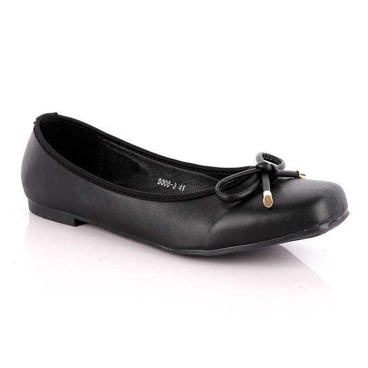 Fashionable Classic Women's Black Flat Shoe - Obeezi