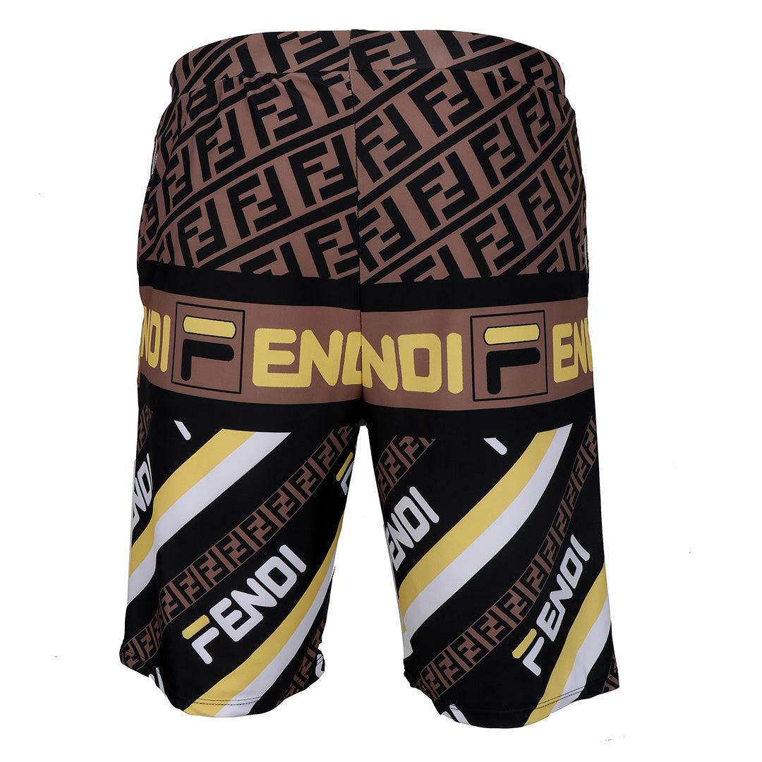 Fendi Blocked Colors Lightweight Short-Multi Color - Obeezi