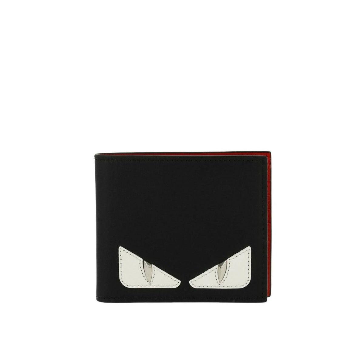 Fendi Bug Eye Black Leather Wallet - Obeezi