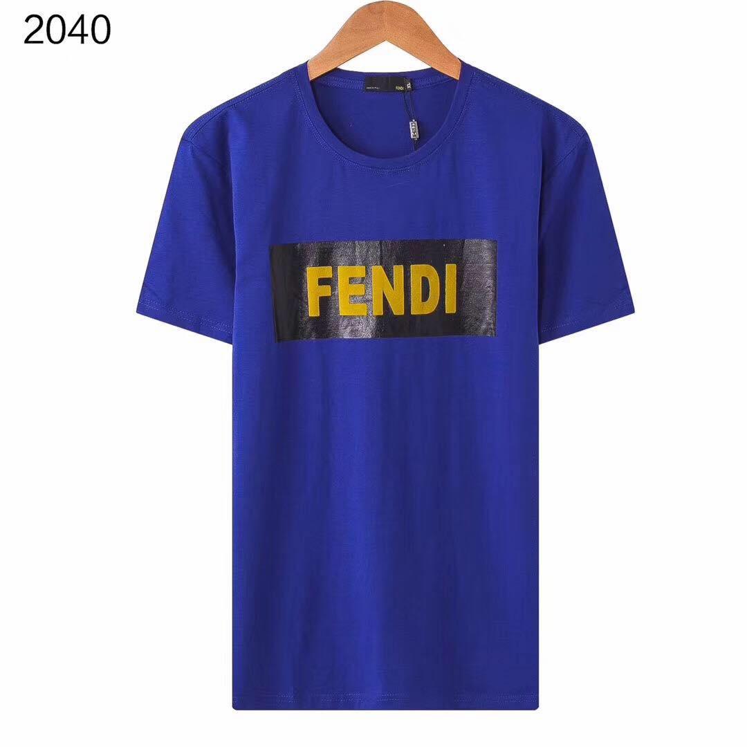 Fendi Classic Box Logo T-Shirt Royal Blue - Obeezi