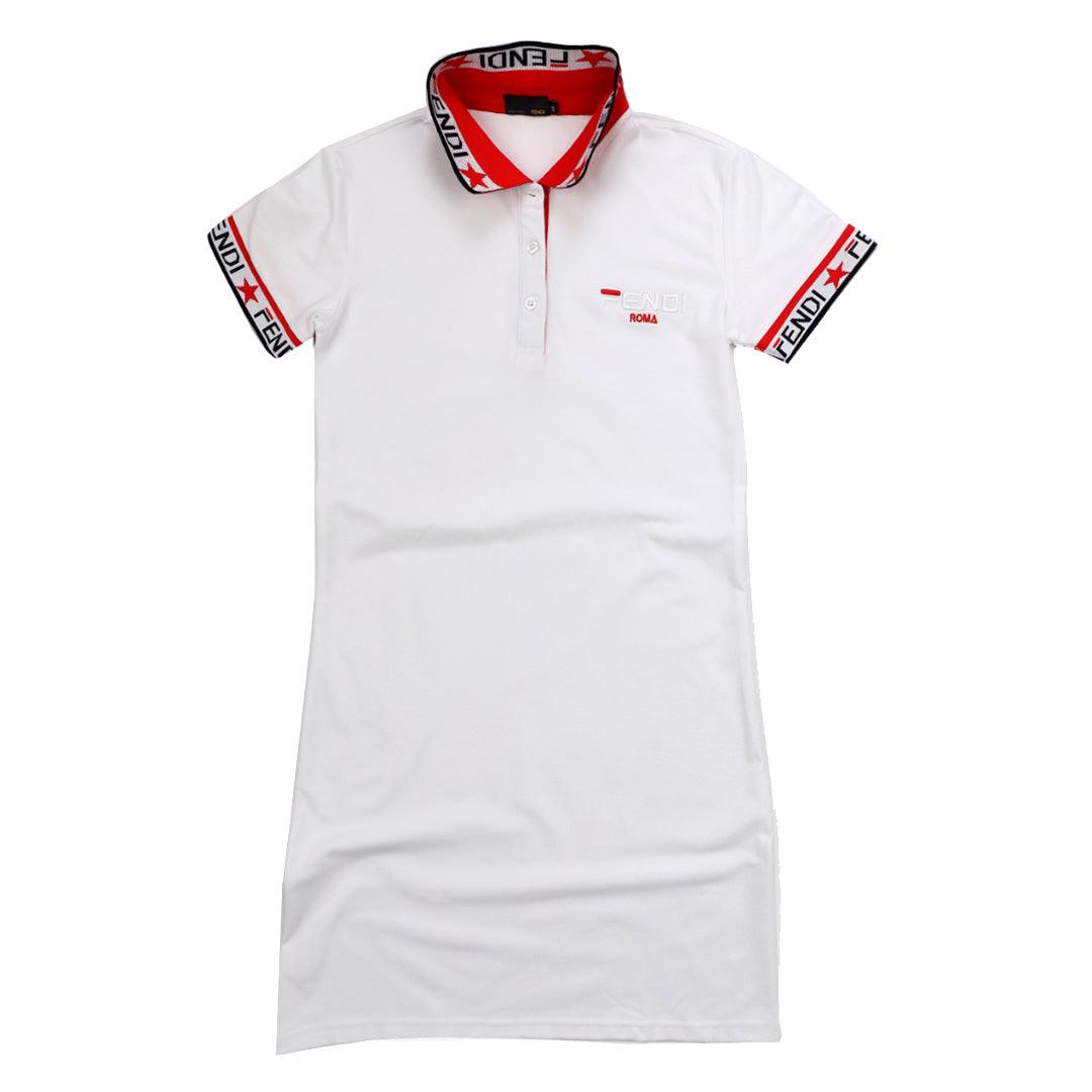 Fendi Custom Fitted Ladies Gown-White - Obeezi