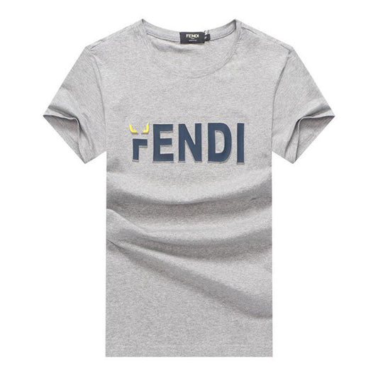 Fendi Designed Body-Fit Ash T-shirt - Obeezi