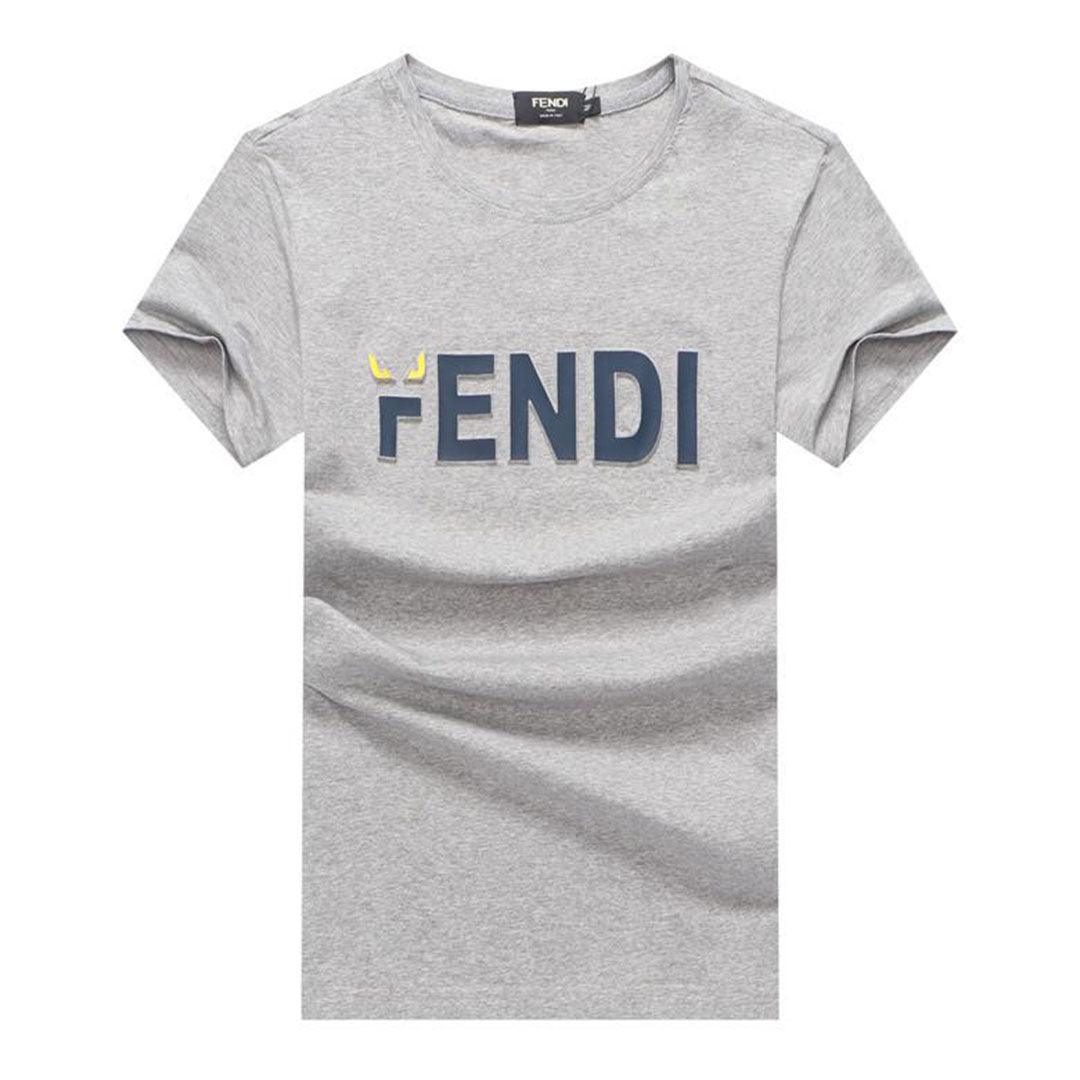Fendi Designed Body-Fit Ash T-shirt - Obeezi
