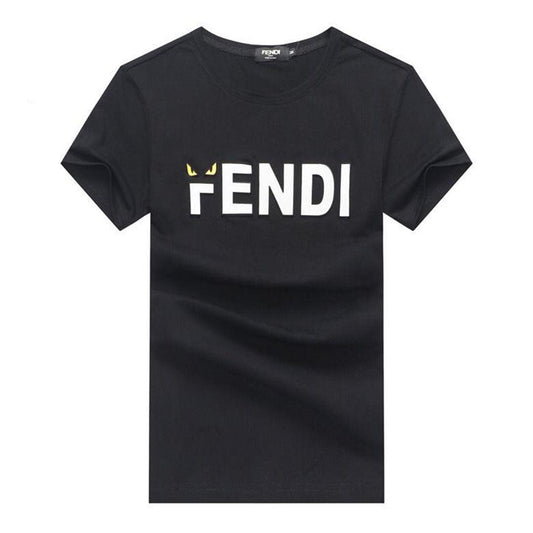 Fendi Designed Body-Fit Black T-shirt - Obeezi