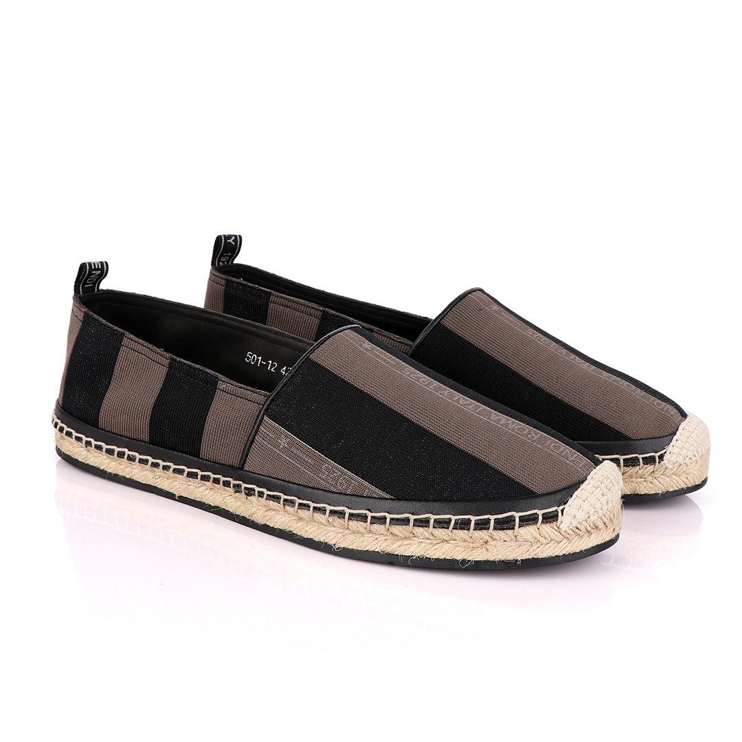 Fendi Roma CowHide Green Black Shoe - Obeezi