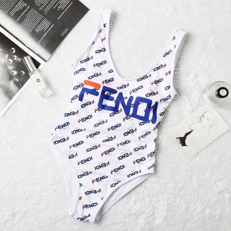 Fendi Roma White One-Piece Comfortable Body Trimming Bikini - Obeezi