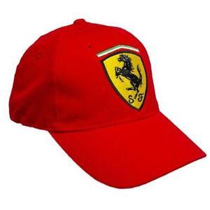 Ferrari Classic Shield Face Cap - Red - Obeezi.com