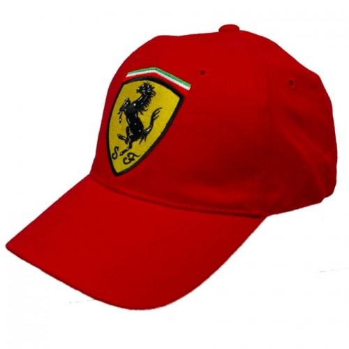 Ferrari Classic Shield Face Cap - Red - Obeezi.com