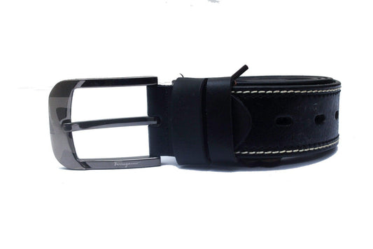 Ferrari Original Men's Black Leather Belt - Obeezi.com