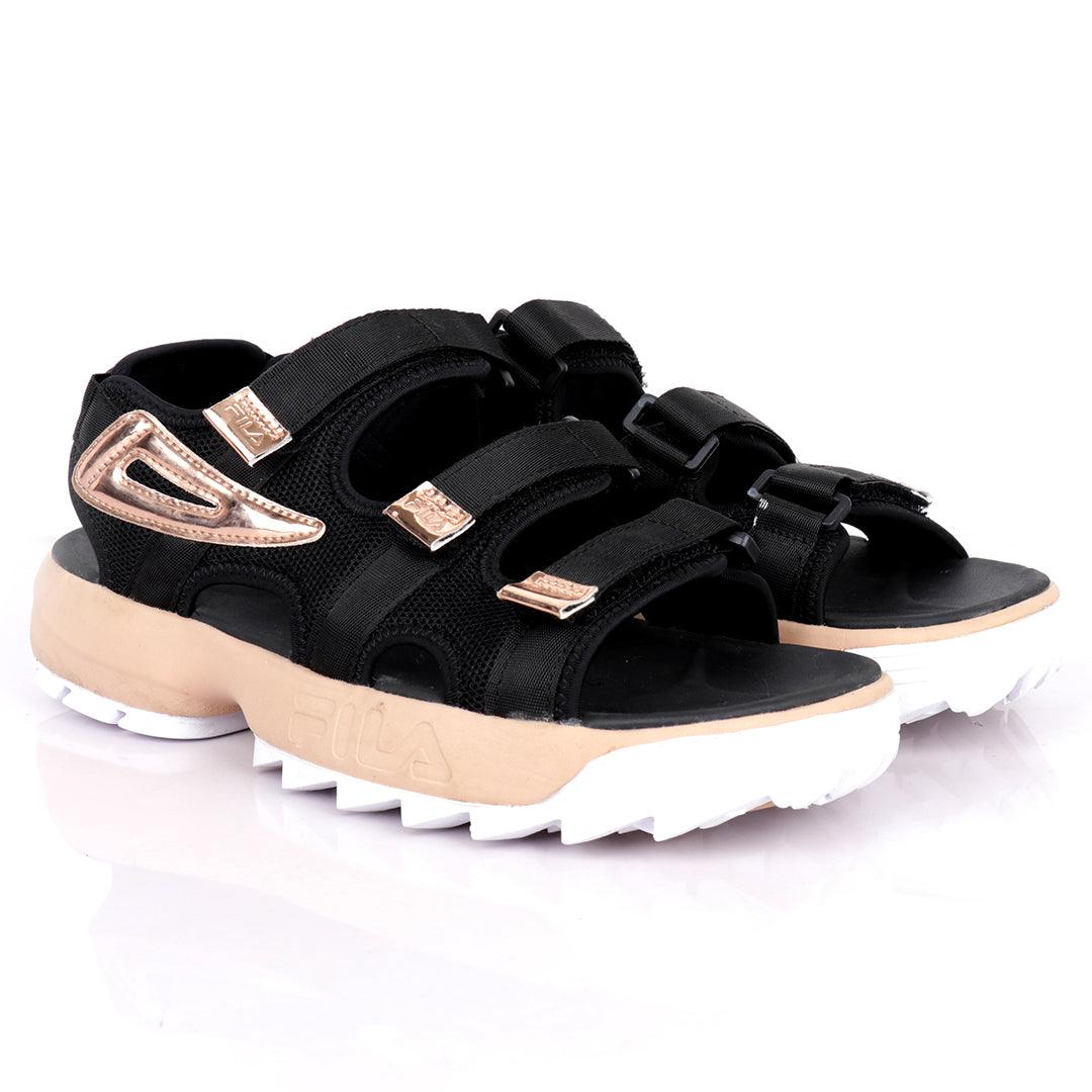 Fil Disruptor SD Fsihtz Sandals- Black Brown - Obeezi.com