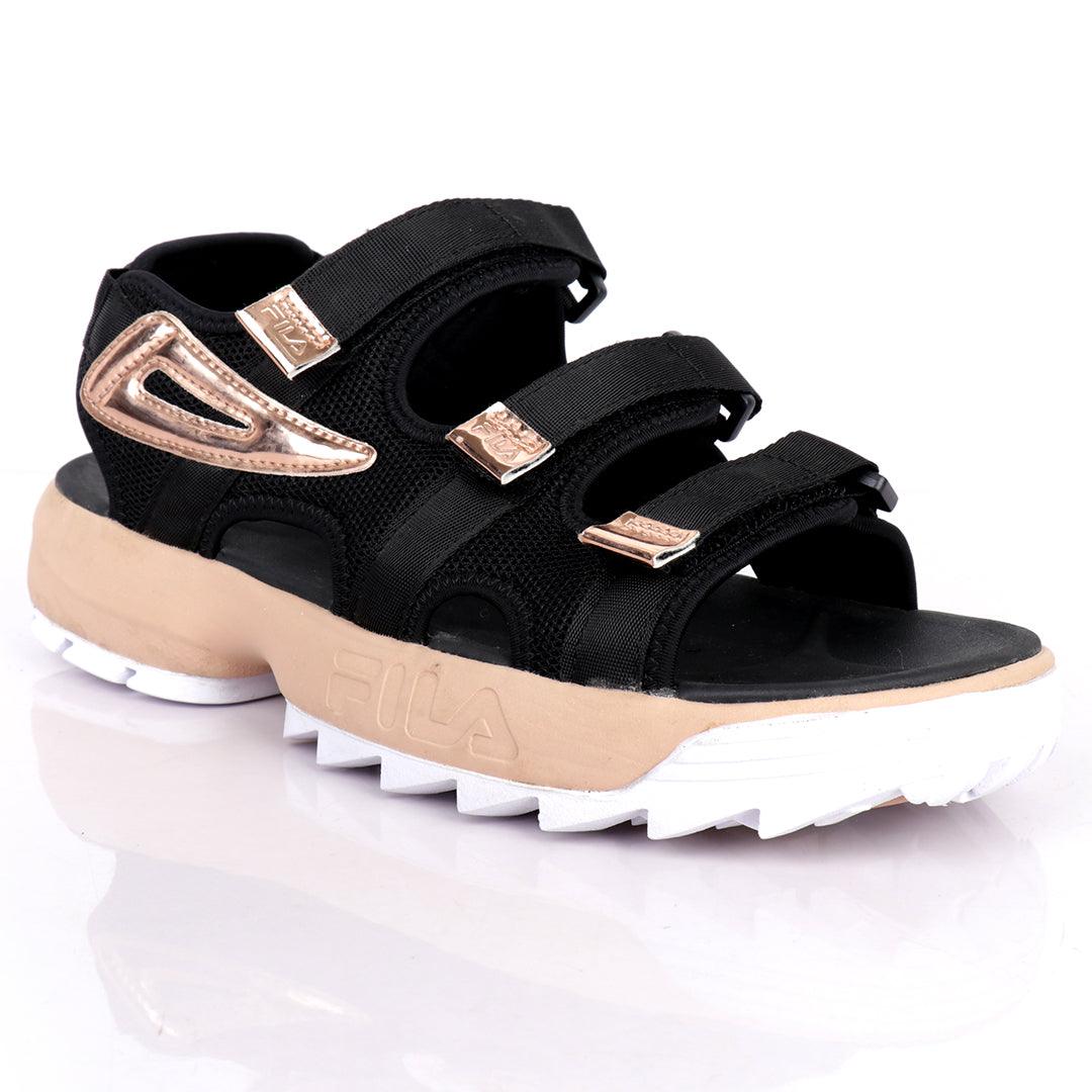 Fil Disruptor SD Fsihtz Sandals- Black Brown - Obeezi.com