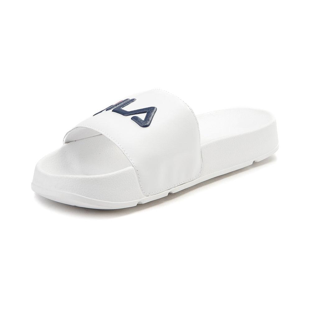 Fila Drifter Slide White Navy Red Slippers - Obeezi