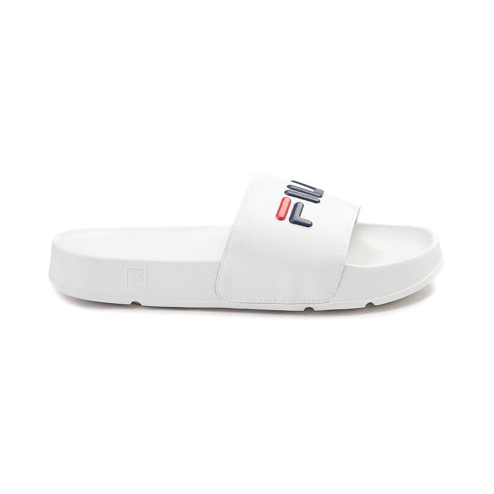 Fila Drifter Slide White Navy Red Slippers - Obeezi