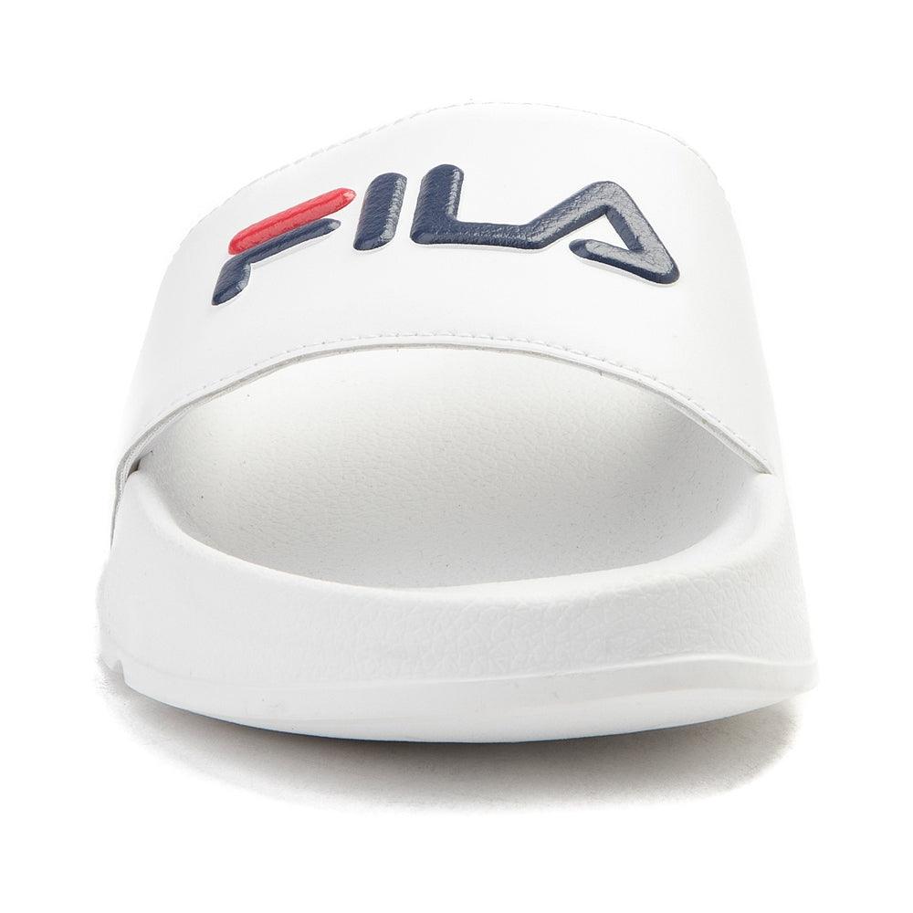 Fila Drifter Slide White Navy Red Slippers - Obeezi