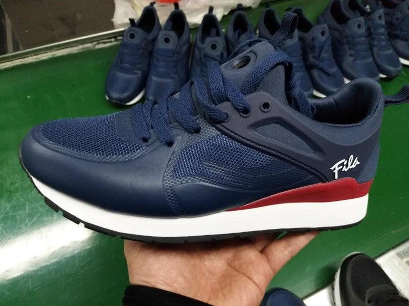 Fila Travis Navy Blue White and Red Sneakers - Obeezi