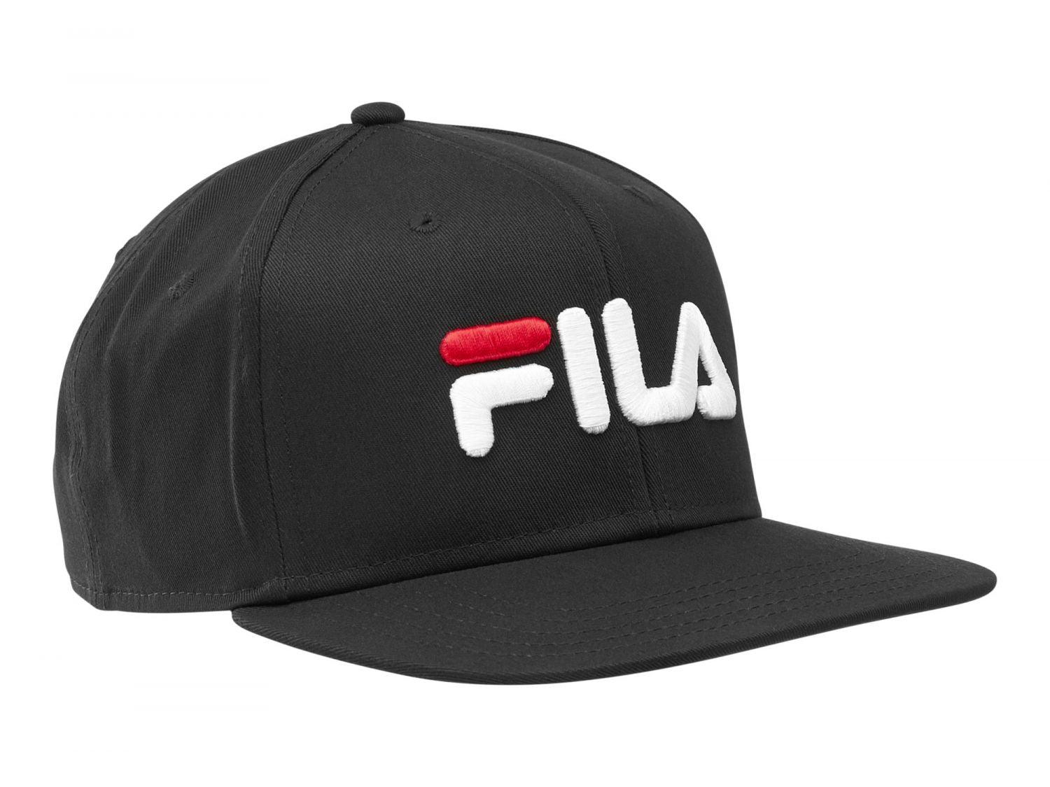 Fila Unisex Classic Logo Baseball Cool Black Cap - Obeezi.com
