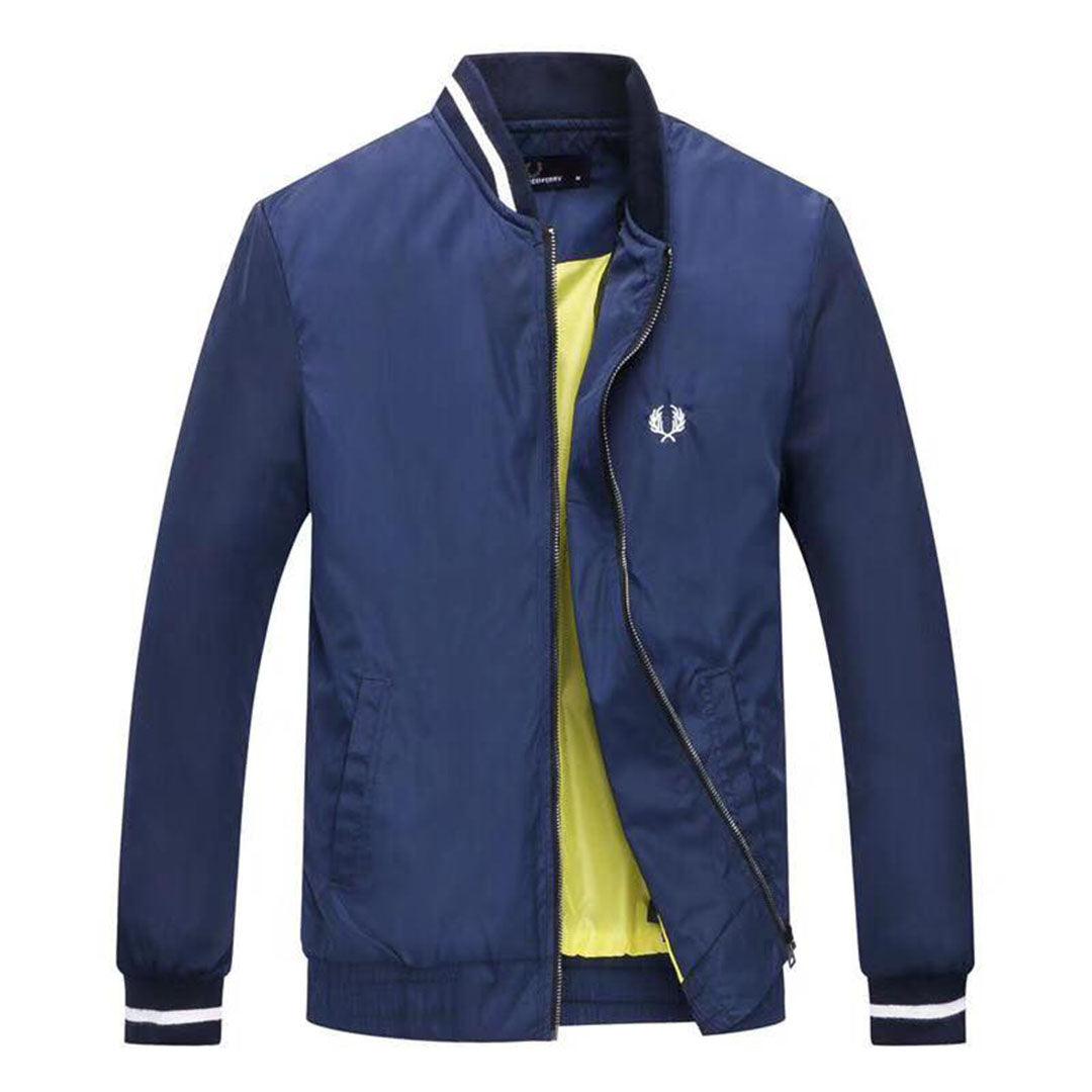 Fred Perry Full Zip Polo NavyBlue Top Jacket - Obeezi